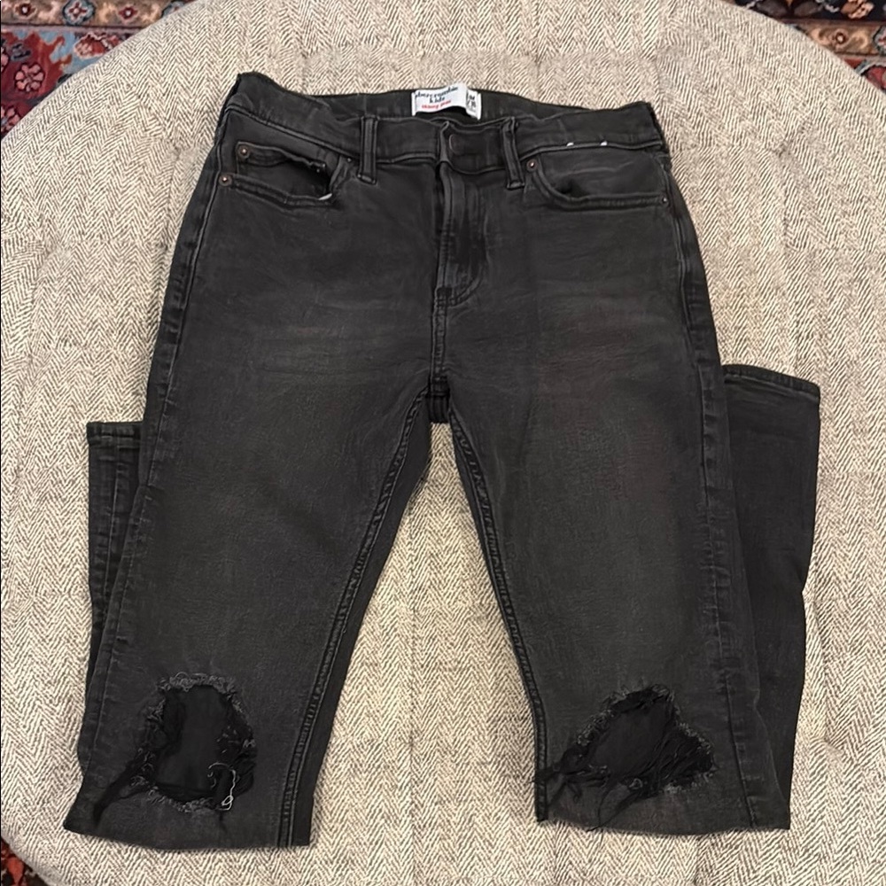 Abercrombie Kids black skinny jeans size 15/16